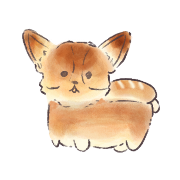 corgi loaf sticker